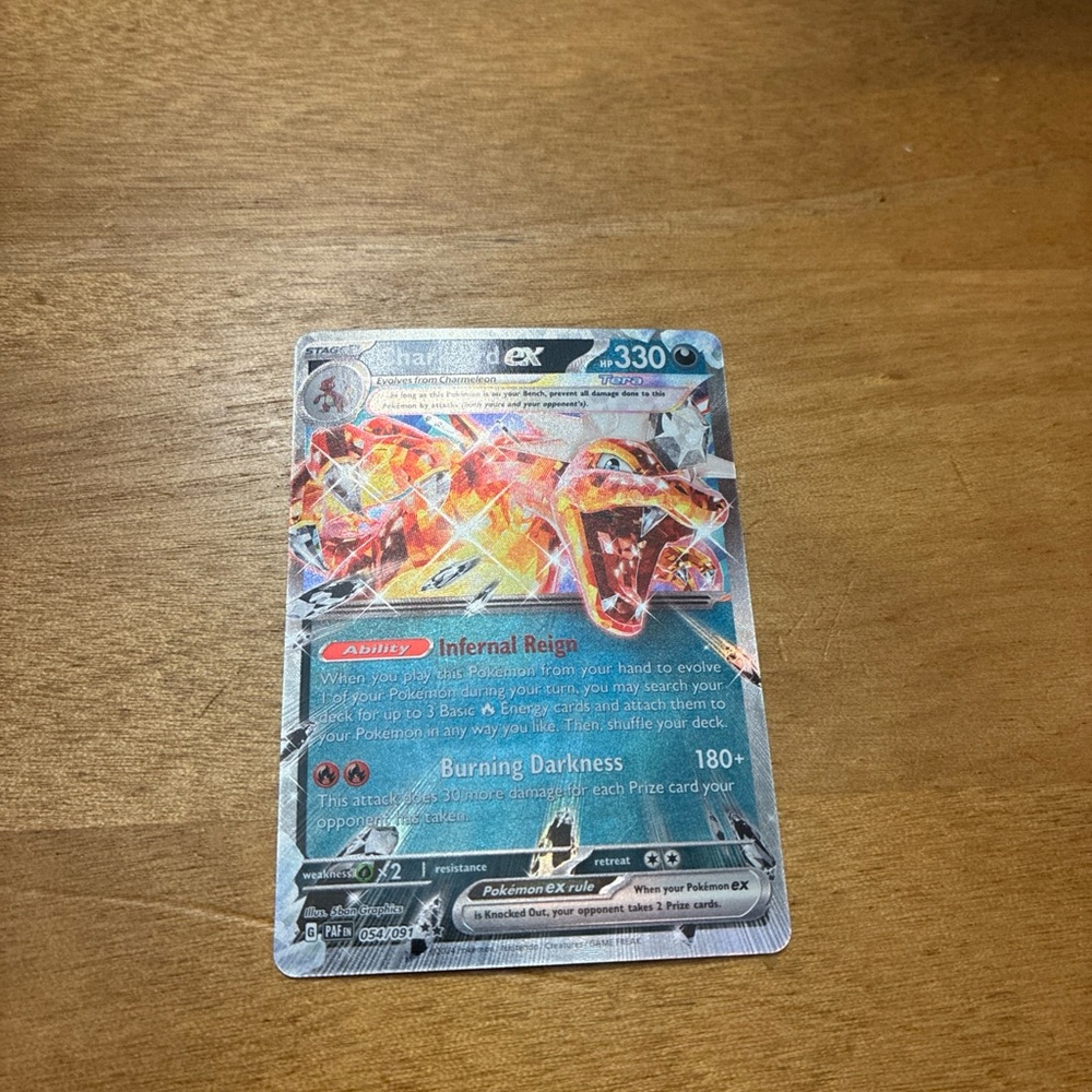 Pokémon charizard ex card